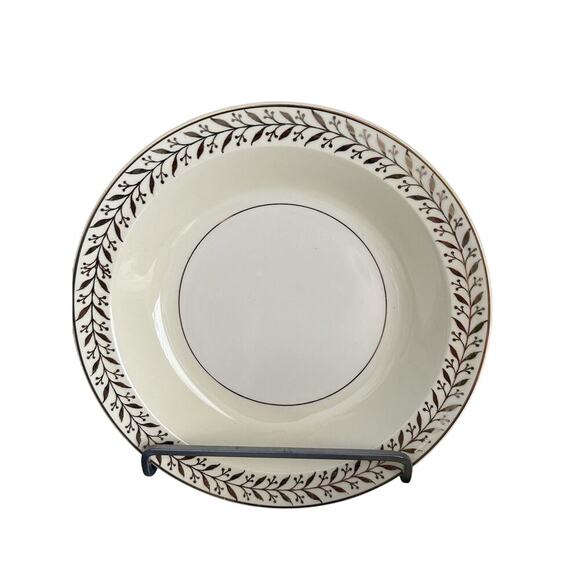 Taylor Smith & Taylor “Daphne” Cream Gold Set 8” Bowl 5” Bowl Teacup and Saucer - Picture 2 of 7